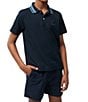 Color:Navy - Image 4 - Little/Big Boys 5-20 Short Sleeve Crosby Pique Polo Shirt