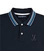 Color:Navy - Image 5 - Little/Big Boys 5-20 Short Sleeve Crosby Pique Polo Shirt