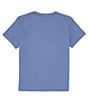 Color:Dark Blue - Image 2 - Little/Big Boys 5-20 Short Sleeve Lancaster Embroidered T-Shirt