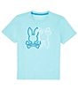 Color:Turquoise/Aqua - Image 1 - Little/Big Boys 5-20 Short Sleeve Lancaster Embroidered T-Shirt