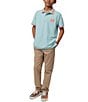 Color:Seafoam - Image 4 - Little/Big Boys 5-20 Short Sleeve Pique Polo Shirt