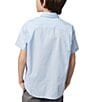 Color:Blue - Image 2 - Little/Big Boys 5-20 Short Sleeve Poplin Shirt