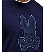 Psycho Bunny Marlo Herringbone Patch Sweatshirt, Color:Evening Blue - Image 2