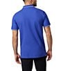Color:Royal Blue - Image 2 - Modern Fit Logan Pique Short Sleeve Polo Shirt