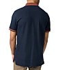 Color:Navy - Image 2 - Montebello Pique Short Sleeve Polo Shirt