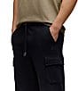 Psycho Bunny Nash Cargo Sweatpants, Color:Black - Image 3