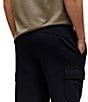 Psycho Bunny Nash Cargo Sweatpants, Color:Black - Image 4