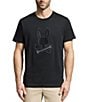 Psycho Bunny New Castle Graphic Short Sleeve Large Embroidered Logo T-Shirt