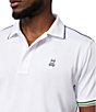 Color:White - Image 4 - Olex Sport Performance Stretch Short-Sleeve Polo Shirt