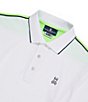 Color:White - Image 6 - Olex Sport Performance Stretch Short-Sleeve Polo Shirt