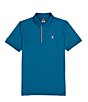 Color:Aegean Sea - Image 1 - Otis Sport Performance Stretch Short-Sleeve Polo Shirt