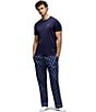 Psycho Bunny Patterned Poplin Woven Sleep Pants, Color:Blue Ice - Image 2
