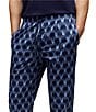 Psycho Bunny Patterned Poplin Woven Sleep Pants, Color:Blue Ice - Image 3