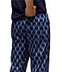 Psycho Bunny Patterned Poplin Woven Sleep Pants, Color:Blue Ice - Image 4