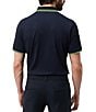Color:Navy - Image 2 - Performance Stretch Desoto Pique Short Sleeve Polo Shirt