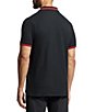 Psycho Bunny Pierce Pique Short Sleeve Polo Shirt, Color:Black - Image 2
