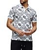 Psycho Bunny Polo Luke All Over Print Short Sleeve Polo Shirt - Image 1
