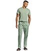 Psycho Bunny Printed Woven Poplin Pajama Pants, Color:Green - Image 6