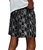 Psycho Bunny Printed Woven Poplin Shorts, Color:Black - Image 2