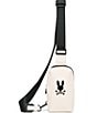 Psycho Bunny Rubberized Embossed Bunny Crossbody Bag - Image 1