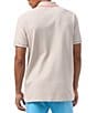 Color:Natural Linen - Image 2 - Saratoga Pique Short Sleeve Polo Shirt