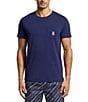Psycho Bunny Short Sleeve Jersey Pocket Embroidered Bunny Lounge T-Shirt, Color:EVB - Image 1
