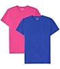Color:Fuschia/Royal Blue - Image 1 - Short Sleeve T-Shirt 2-Pack