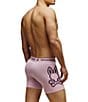 Psycho Bunny Single Graphic Boxer Briefs, Color:Mauve Shad - Image 2