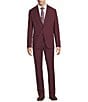 Psycho Bunny Slim Fit Solid Flat Front 2-Piece Suit - Image 1