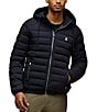Psycho Bunny Solid Humphrey Puffer Jacket, Color:Black - Image 1