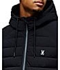 Psycho Bunny Solid Humphrey Puffer Jacket, Color:Black - Image 4