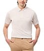 Color:Natural - Image 1 - Stretch Concord Sport Short Sleeve Polo Shirt