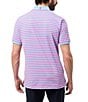 Color:Windsurfer - Image 2 - Stretch Willis Stripe Jersey Short Sleeve Polo Shirt