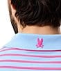Color:Windsurfer - Image 4 - Stretch Willis Stripe Jersey Short Sleeve Polo Shirt
