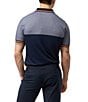 Color:Navy - Image 2 - Syracuse Color Block Sport Short Sleeve Polo Shirt