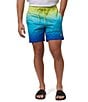 Color:Wild Lime - Image 1 - Terrytown Hydrochromic Ombre 5.75#double; Inseam Swim Trunks