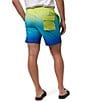 Color:Wild Lime - Image 2 - Terrytown Hydrochromic Ombre 5.75#double; Inseam Swim Trunks