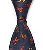 Psycho Bunny Tossed Multi Bunny Traditional 3 1/4#double; Silk Tie, Color:Orange - Image 1