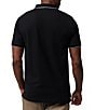 Color:Black - Image 2 - Troy Pique Short Sleeve Polo Shirt