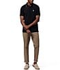 Color:Black - Image 3 - Troy Pique Short Sleeve Polo Shirt