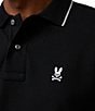 Color:Black - Image 4 - Troy Pique Short Sleeve Polo Shirt