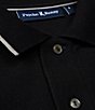 Color:Black - Image 6 - Troy Pique Short Sleeve Polo Shirt
