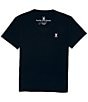 Color:Navy - Image 1 - V-Neck Short-Sleeve T-Shirt