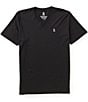Color:Black - Image 1 - V-Neck Short-Sleeve T-Shirt
