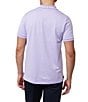 Color:Digital Lavender - Image 2 - Warsaw Jacquard Pique Short Sleeve Polo Shirt
