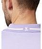 Color:Digital Lavender - Image 4 - Warsaw Jacquard Pique Short Sleeve Polo Shirt