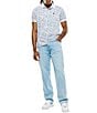 Psycho Bunny Wes Micro Print Short Sleeve Polo Shirt - Image 2