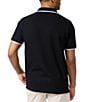 Color:Black - Image 2 - Westbury Pique Short Sleeve Polo Shirt