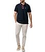 Color:Navy - Image 3 - Westbury Pique Short Sleeve Polo Shirt