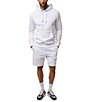 Color:White - Image 4 - Woad 8#double; Inseam Sweat Shorts